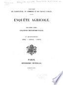 Enquête agricole ...