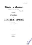 Enquête sur l'industrie linière