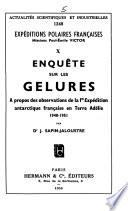 Enquête sur les gelures