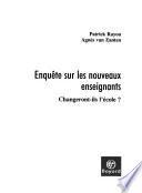 Enquête sur les nouveaux enseignants