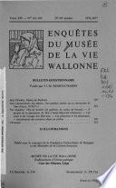 Enquêtes du Musée de la vie wallonne