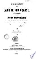 Enrichissement de la langue Française