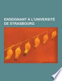 Enseignant À L'Université de Strasbourg
