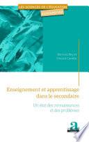 Enseignement et apprentissage dans le secondaire