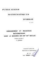 Enseignement et recherche mathématiques dans le Maghreb des XIII-XIV siecles (étude partielle)