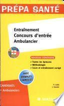 Entraînement concours d'entrée ambulancier