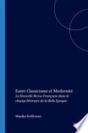 Entre classicisme et modernité
