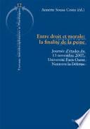 Entre droit et morale