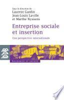 Entreprise sociale et insertion