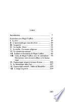 Entretiens avec Roger Caillois
