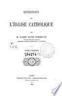 Entretiens sul l'Église Catholique