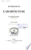 Entretiens sur l'architecture