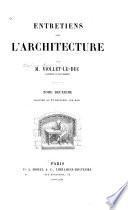 Entretiens sur l'architecture
