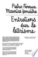 Entretiens sur le lettrisme
