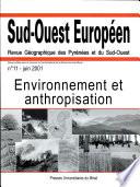 Environnement et anthropisation