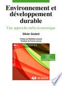 Environnement et développement durable