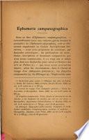 Ephemeris campanographica