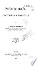 Epidémie de choléra à Toulon et Marseille