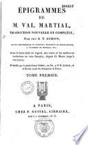 Épigrammes de M. Val. Martial