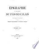 Épigraphie du département de Pas-de-Calais