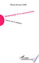Livre Epistémologie de la communication