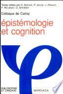 Epistémologie et cognition