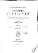 Epitaphier du vieux Paris