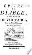 Epître du Diable, à m. de V*** [by C.M. Giraud. In verse].