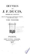 Épitres. Poésies diverses. Correspondance de M. Thomas avec Ducis
