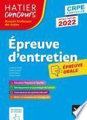 Epreuve d'entretien - CRPE 2022 - Epreuve orale d'admission