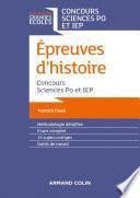 Epreuves d'histoire - Concours Sciences Po et IEP