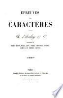 Épreuves de caractères