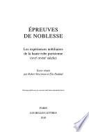 Epreuves de noblesse