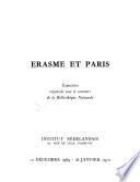 Érasme et Paris