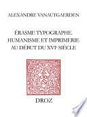 Erasme typographe,