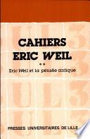 Eric Weil et la pensée antique