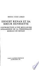 Ernest Renan et sa soeur Henriette