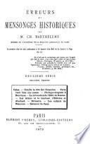 Erreurs et mensonges historiques