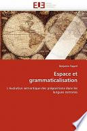Espace et grammaticalisation