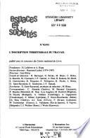Espaces et sociétés