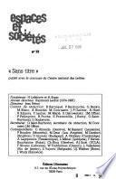 Espaces et sociétés