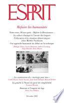 Esprit décembre 2012 - Refaire les humanités