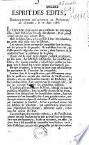 Esprit des édits, enregistrés militairement au Parlement de Grenoble, le 10 mai 1788