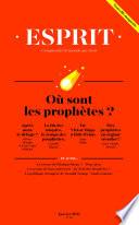 Esprit Janvier 2017 - Où sont les prophètes ?