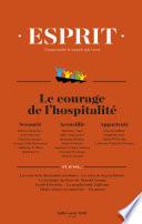 Esprit juillet-août 2018 Le courage de l'hospitalité