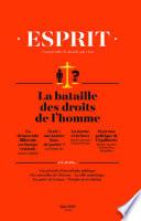 Esprit Juin 2017 - La bataille des droits de l'homme