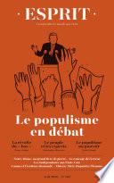 Esprit Le populisme en débat