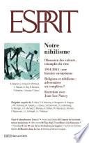 Esprit mars-avril 2014 - Notre nihilisme