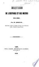 Esquisse de l'histoire et des mœurs de la Corse