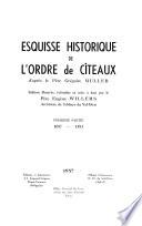 Esquisse historique de l'ordre de Cîteaux